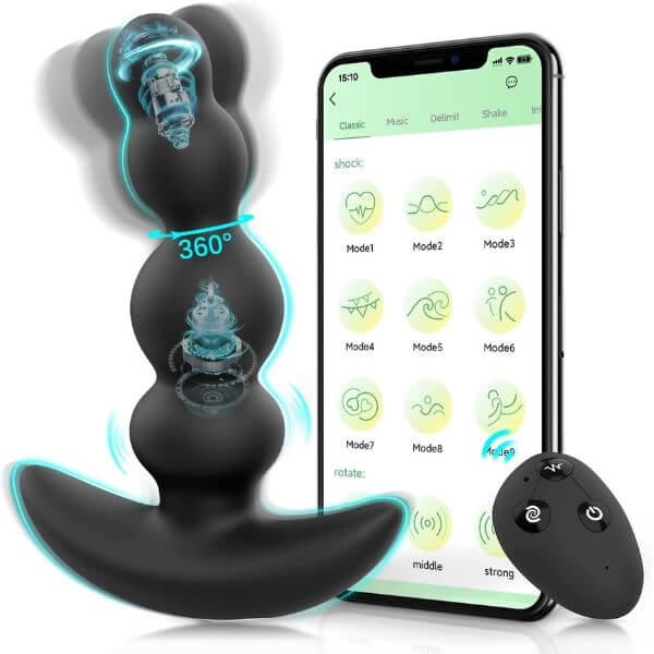 Plug anal giratorio