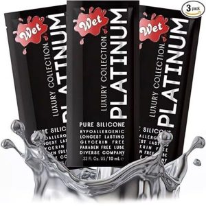 WET PLATINUM - LUBRICANTE SEXUAL A BASE DE SILICONA EN SACHET