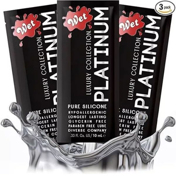 WET PLATINUM - LUBRICANTE SEXUAL A BASE DE SILICONA EN SACHET