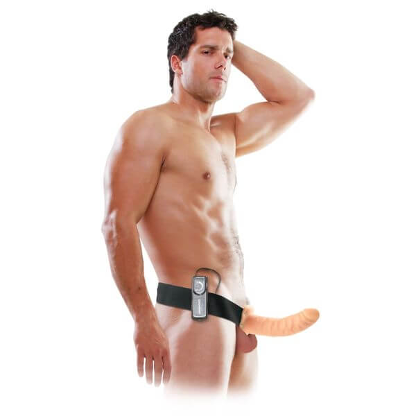 Arnés con extensión vibrante de 8" (20,32 cm) Serie Fetish Fantasy - Image 2