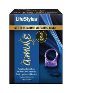 Anillo Vibrador Lifestyles, paquete de 3 unidades
