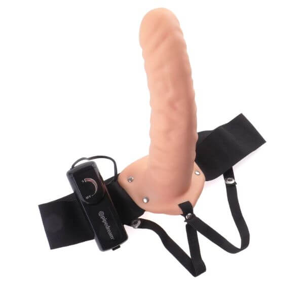 Arnés con extensión vibrante de 8" (20,32 cm) Serie Fetish Fantasy - Image 4