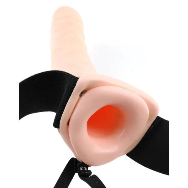 Arnés con extensión vibrante de 8" (20,32 cm) Serie Fetish Fantasy - Image 5