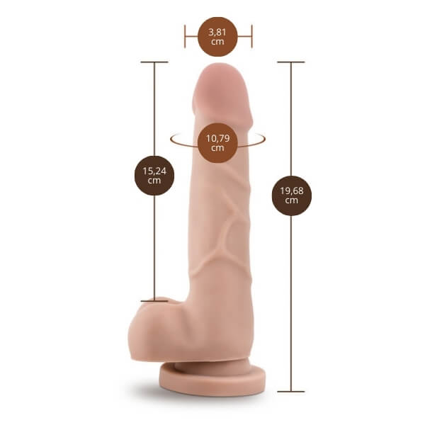 Dildo realista de 7.75" (19,69 cm) Basic 7 - Image 2
